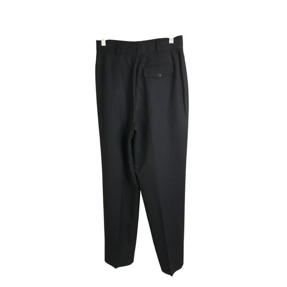 Mondi Trousers Wmns Size 40/10US BlueBlack Pleated Front Pants Vintage Timeless - Picture 3 of 6